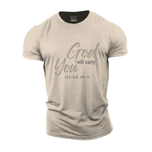Men's God Will Carry You Cotton T-Shirt