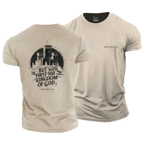 Men's But Seek First The Kingdom Of God Cotton T-Shirt