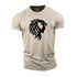 Men's Jesus And Lion Cotton T-Shirt