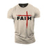 Men's Faith Brush Stroke Cotton T-Shirt