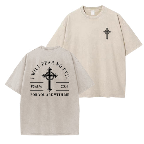 Unisex I Will Fear No Evil Washed T-Shirt