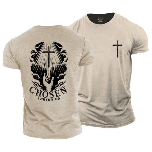 Men's Chosen 1 Peter 2:9 Cotton T-Shirt