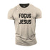 Men's Focus On Jesus Cotton T-Shirt