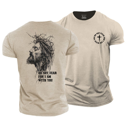Men's Do Not Fear For I Am With You Cotton T-Shirt