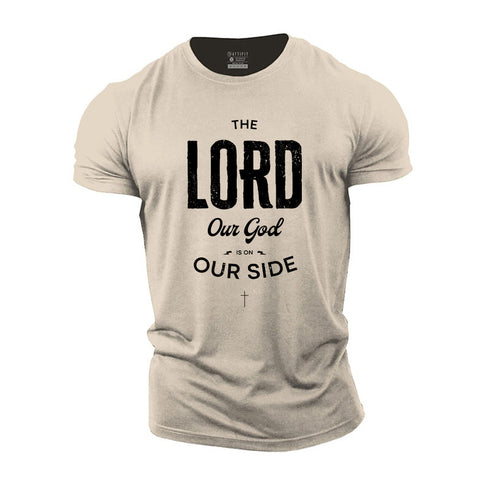 Men's The Lord Our God Is On Our Side Cotton T-Shirt