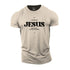 Men's As Long As Jesus In Town I Wanna Be There Cotton T-Shirt