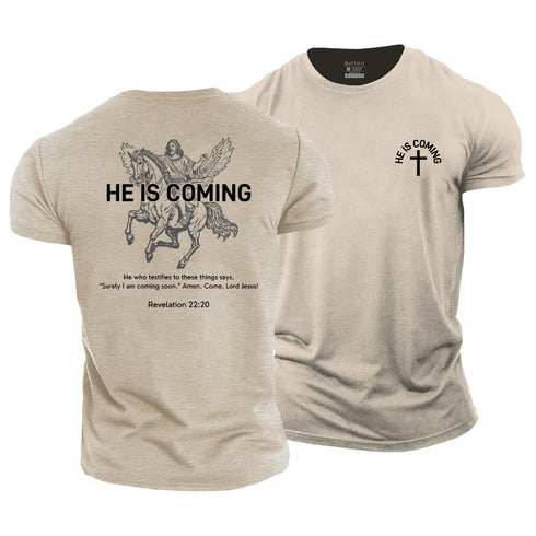 Men's Jesus Is Coming Cotton T-Shirt