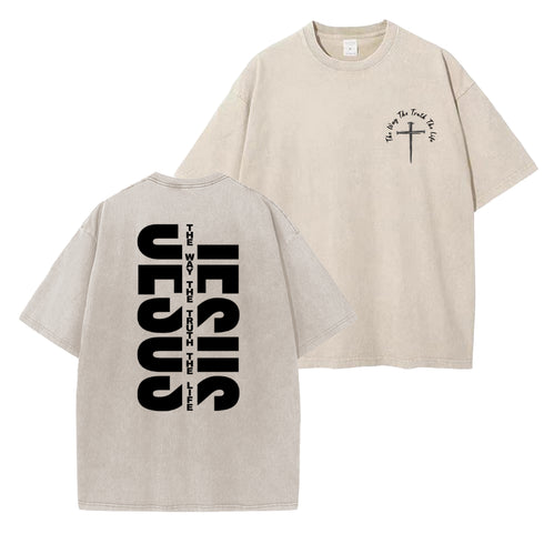 Unisex Jesus The Way The Truth The Life Washed T-Shirt