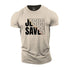 Men's Jesus Saves Cotton T-Shirt