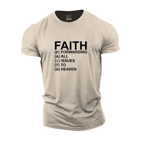 Men's Faith Meaning Cotton T-Shirt