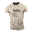 Men's Faith Meaning Cotton T-Shirt