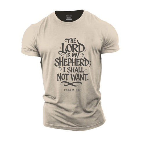 Men's The Lord Is My Shepherd Cotton T-Shirt