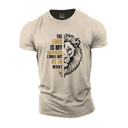 Men's PSALM 23:1 Cotton T-Shirt