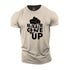 Men's Never Give Up Cotton T-Shirt