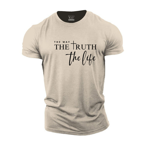 Men's The Way The Truth The Life Cotton T-Shirt