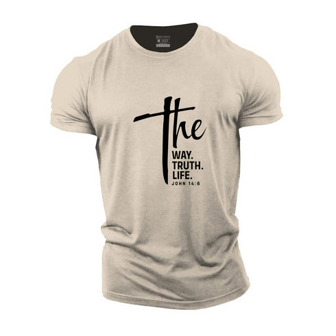 Men's The Way The Truth The Life Cotton T-Shirt