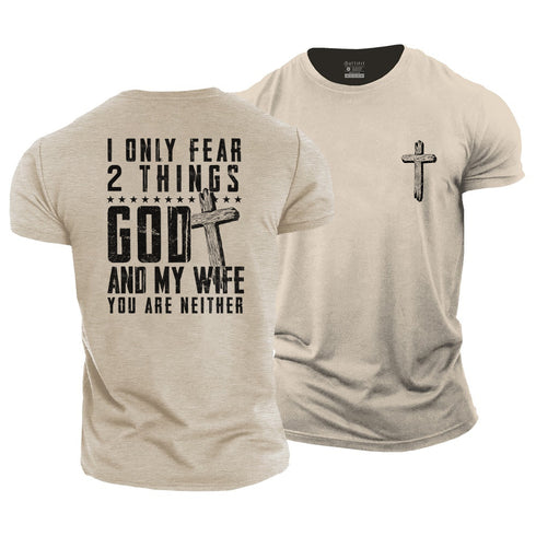Men's God and Wife Cotton T-Shirt