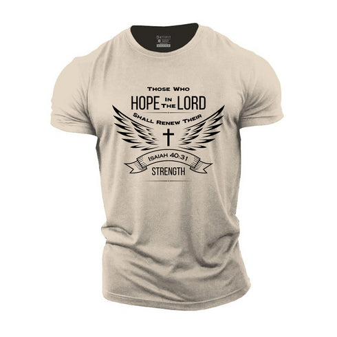 Men's Isaiah 40:31 Cotton T-Shirt