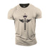 Men's Cross And Wings Cotton T-Shirt