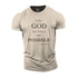 Men's With God All Things Are Possible Cotton T-Shirt