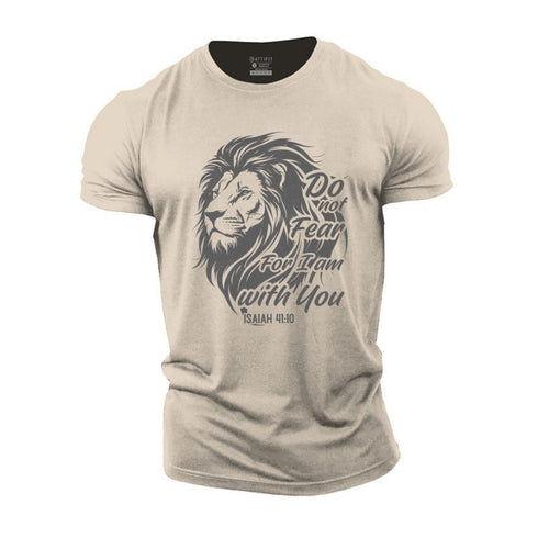 Men's Do Not Fear For I Am With You Cotton T-Shirt