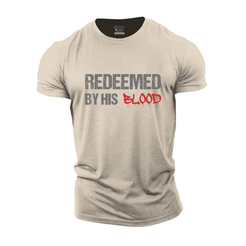 Unisex Redeemed By His Blood Cotton T-Shirt