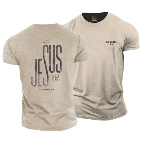 Men's Jesus PHILIPPIANS 2:9 Cotton T-Shirt