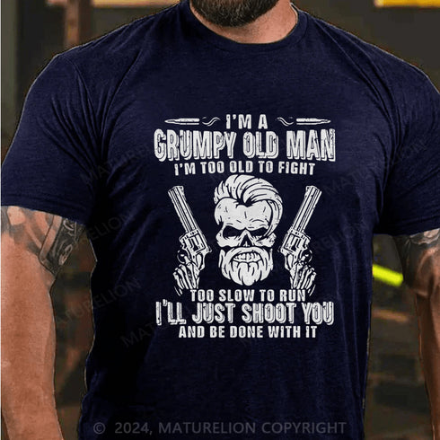 Men's GRUMPY MAN SARCASTIC T-SHIRT