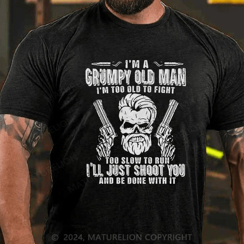 Men's GRUMPY MAN SARCASTIC T-SHIRT