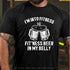 Men's Im Into Fitness Fitting This Beer in My Belly T-Shirt