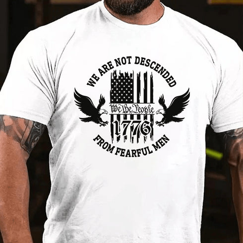 Men's We Are Not Descende From Fearful Men Cotton T-Shirt