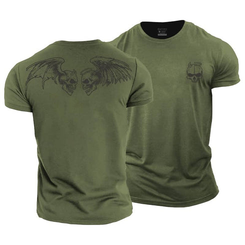 Men's Angel And Devil Cotton T-Shirt