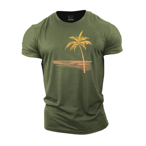 Men's Palm Horizon Cotton T-Shirt