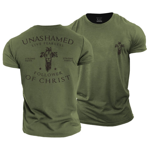 Men's Unashamed Follower of Christ Cotton T-Shirt