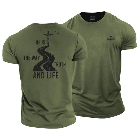 Men's Way Truth and Life Cotton T-Shirt