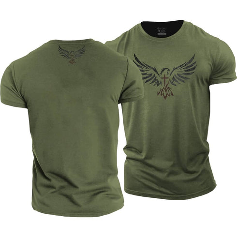 Men's Eagle Jesus Cotton T-Shirt