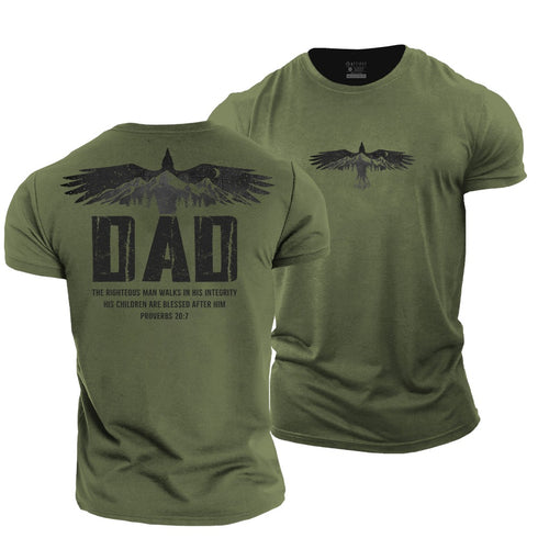 Men's Dad: Built on Integrity Cotton T-Shirt