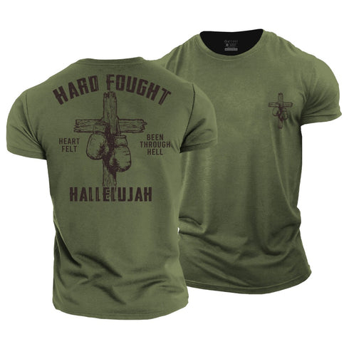 Men's Hard Fought Hallelujah Cotton T-Shirt