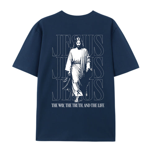 Men's Jesus The Way The Truth And The Life Cotton T-Shirt