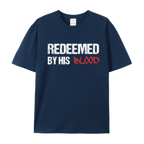 Unisex Redeemed By His Blood Cotton T-Shirt