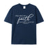 Unisex I Will Walk By Faith Cotton T-Shirt