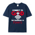 Unisex Connect to God Wifi Cotton T-Shirt