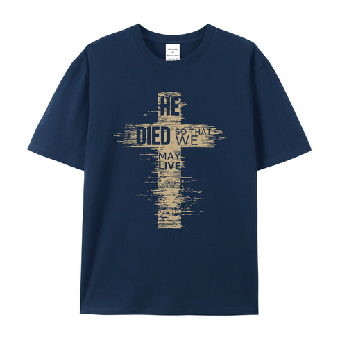 Men's We May Live Cotton T-Shirt