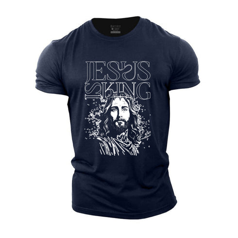 Unisex Jesus Is King Cotton T-Shirt