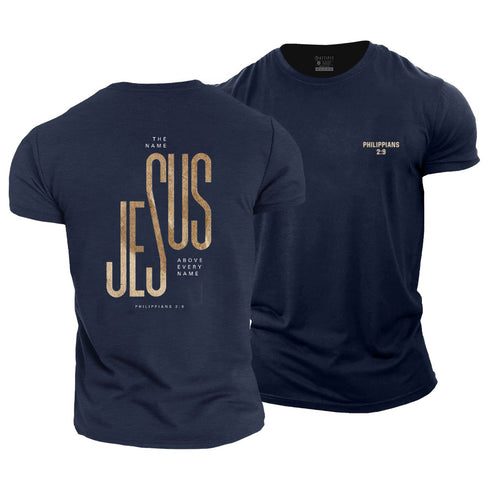 Men's Jesus PHILIPPIANS 2:9 Cotton T-Shirt