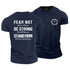 Men's FEAR NOT BE STRONG STAND FIRM Cotton T-Shirt