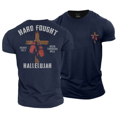 Men's Hard Fought Hallelujah Cotton T-Shirt