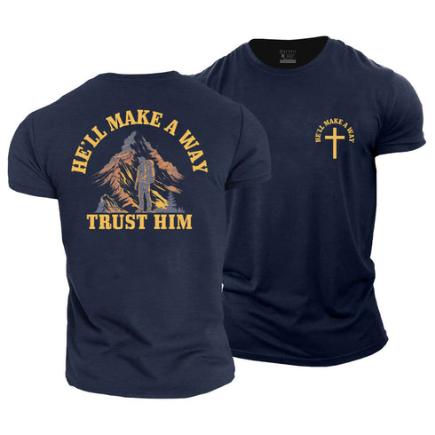 Men's He'll Make A Way Cotton T-Shirt