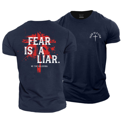 Men's Fear Is A Liar Cotton T-Shirt