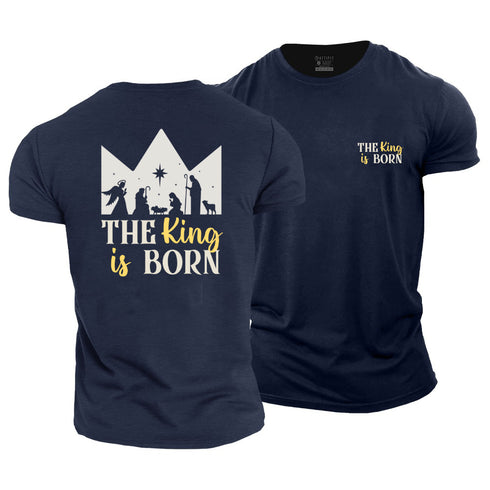 Unisex The King Is Born Cotton T-Shirt